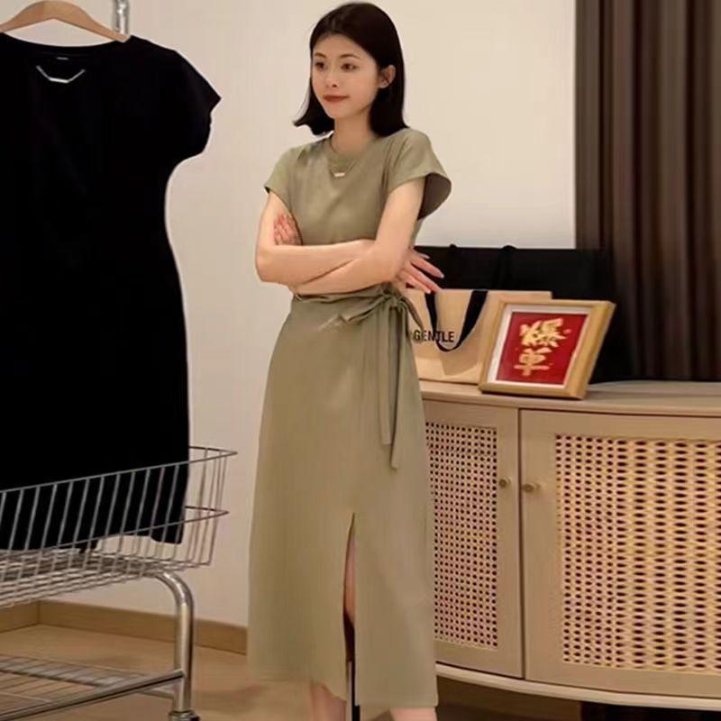 Hepburn-Style Black Petite Tea Break Dress - Summer 2024 French Design