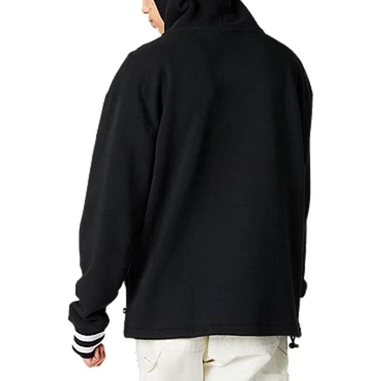 Converse Twisted Varsity Sweatshirts Men's Black Hooded Moderate 10018358-A04