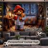 Wall Hanging Tapestry Custom NamePaddington Pattern Personalized Printed Fabric Wall Decor