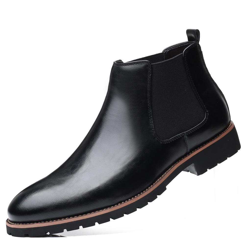 Neue Herren Slipper Casual Chelsea Boots vielseitige kurze Stiefel Herren Außenhandel Übergröße Herrenschuhe Stiefel timberla