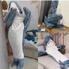 Shark sleeping bag, super soft flannel shark hoodie, orca loose jumpsuit