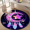1PC Dreamcatcher Stars Office Round Area Rug, Indoor Mat Suitable ForOffice, Under Office Chairs Bedroom Living Room Home Decor, Room Deco, D148