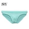 High Elasticity Men Briefs Low-rise Slim Fit Underwear Solid Comfortable Color Ice Silk Transparent Panties Summer Ultra-thin Lightweight