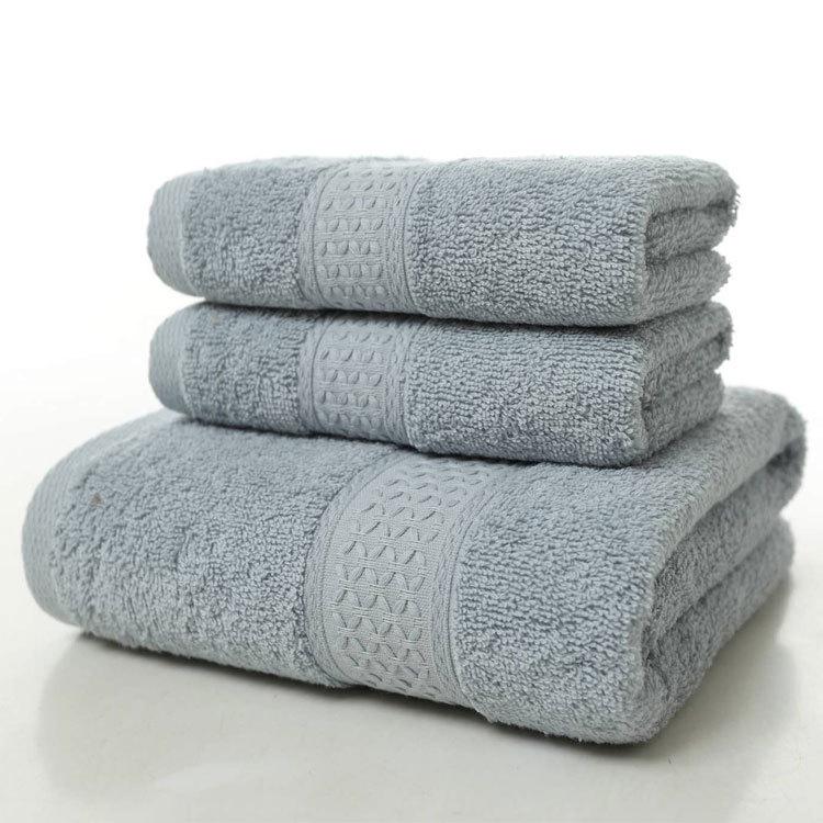 Premium 100% Cotton Towel Set: Soft, Thick Face, Bath, and Wash Towel Collection