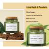 Eco-Friendly Green Glass Soy Wax Scented Candles with Wood Stopper – Ideal Creative Fragrance Souvenirs
