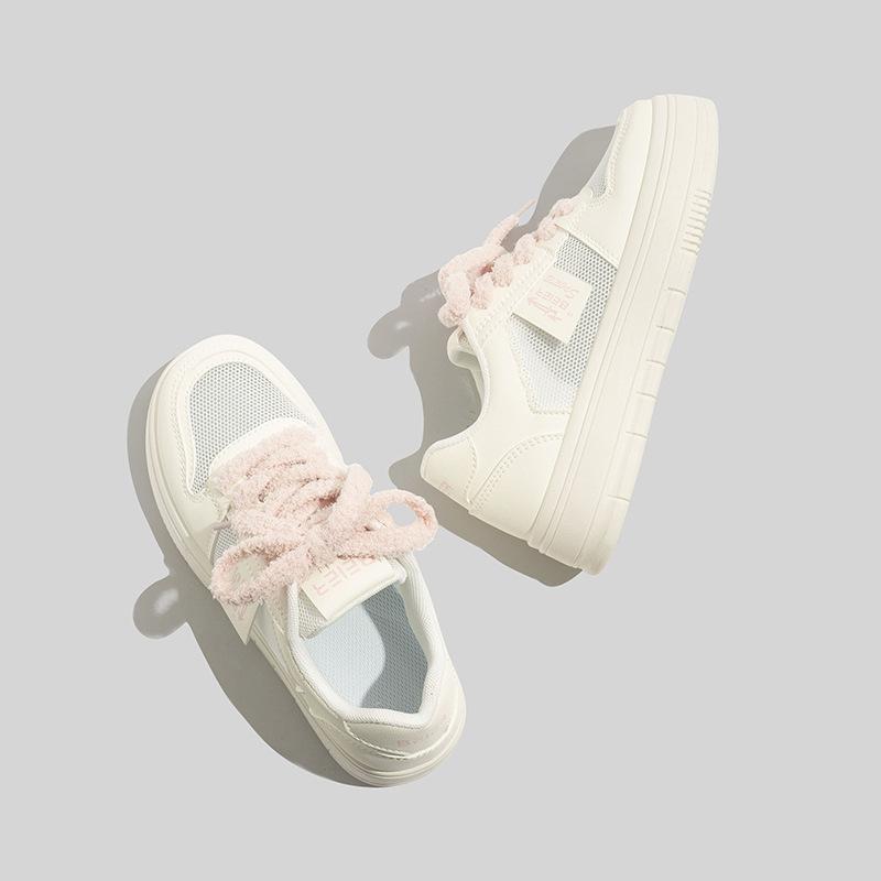 Mesh 22 new summer thin with skirt breathable casual platform white board shoes
