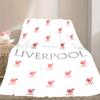 1pc Comfortable Home Print Throw Blanket, Liverpool FC Blanket For Bed and Sofa Use, Special Present For Family