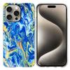 For iPhone 15 Pro Max Case Marble Pattern Printing Soft TPU Phone Cover