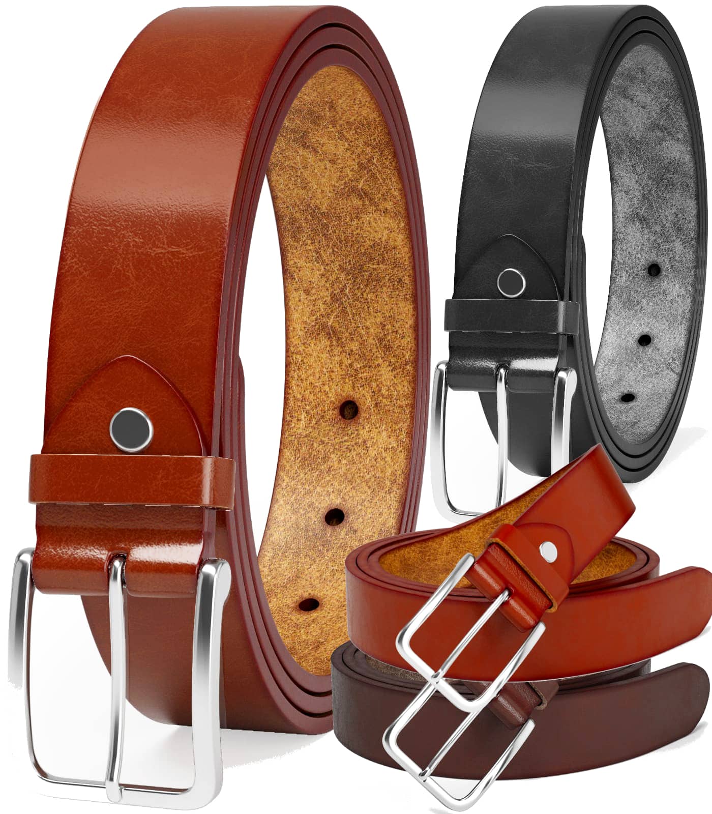 

Чоловічий ремінь з натуральної шкіри додаткової довжини з Італії 150 cm коричневий