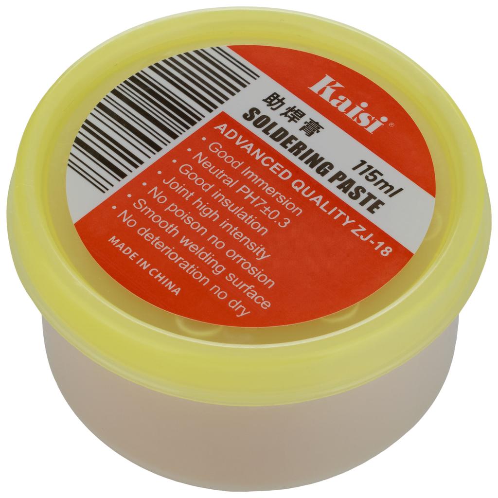 Flux / Fundente de soldadura marrón ZJ-18 en una caja de 115 ml