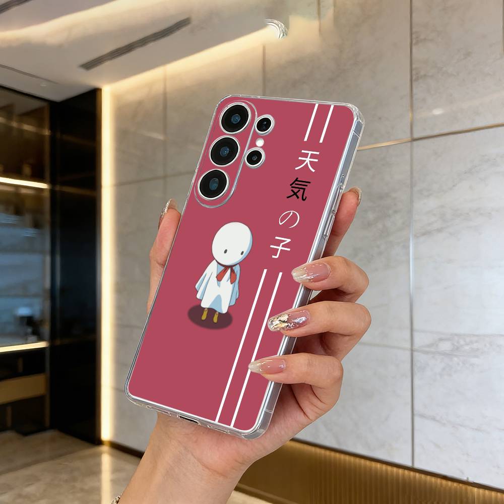 W-W-Y-Weathering- With- You Phone Case For Samsung S25,S24,S21,S22,S23,S30,Ultra,S20,Plus,Fe,Lite Transparent Cover