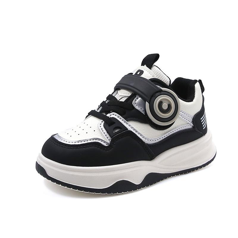 Children's Shoes Girls' Sports Shoes Spring Middle and Large Children's Boys' Running Shoes Leather Dad Shoes