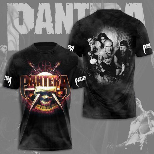 Populaire Groupe de Heavy Metal Rock Pantera Impression 3D Hommes Femmes T-shirt Col Rond Manches Courtes Hip Hop Haut Streetwear Décontracté T-shirts Adultes