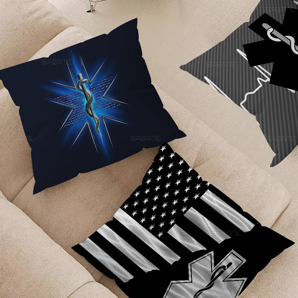 Ems Star Of Life Cushion Cover Pillow Cover Decor Pillowcase Printed Cushion Case For Couch