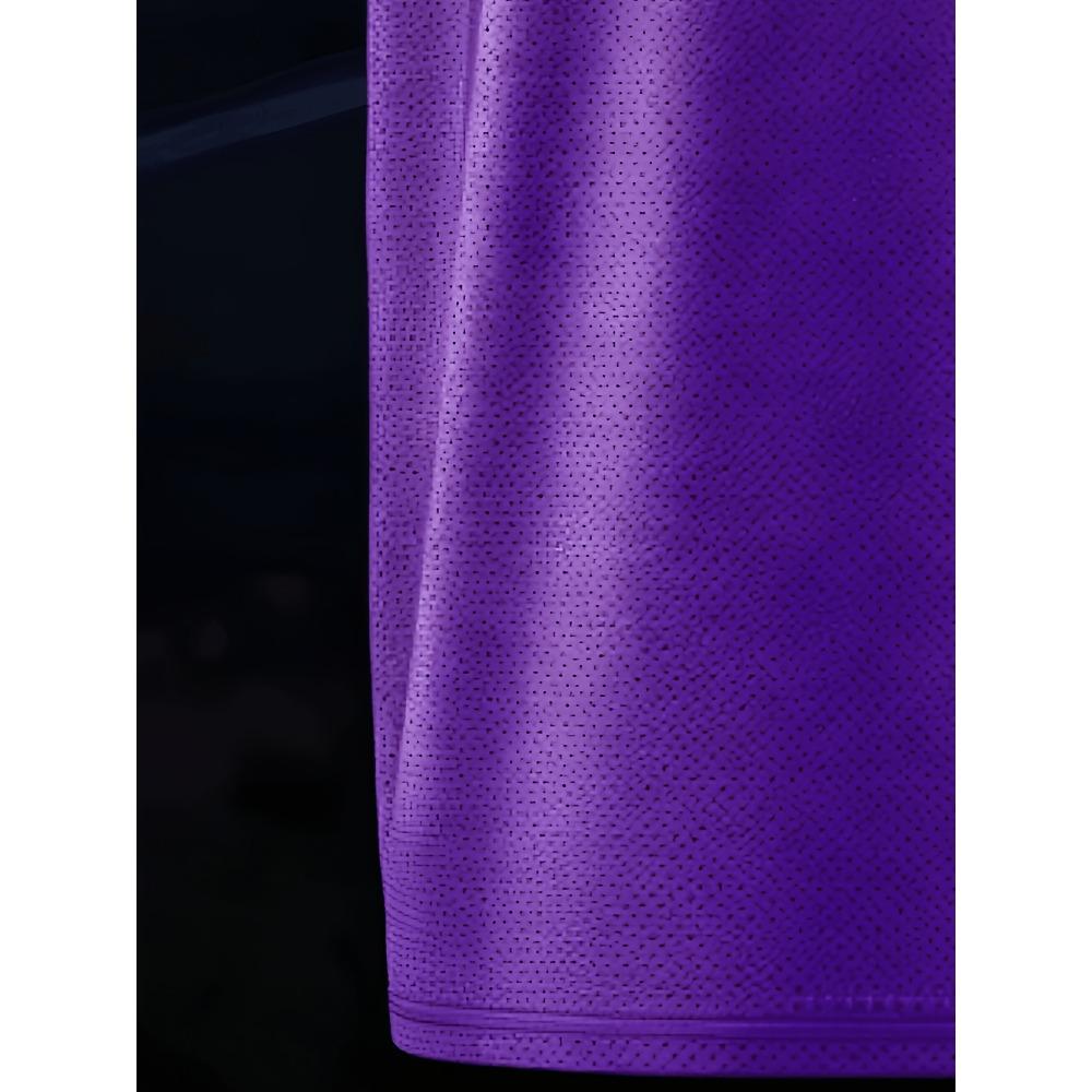 Basketball Vest, Yellow-purple Stitching, No Print Pattern, for Use In Basketball Training Competitions