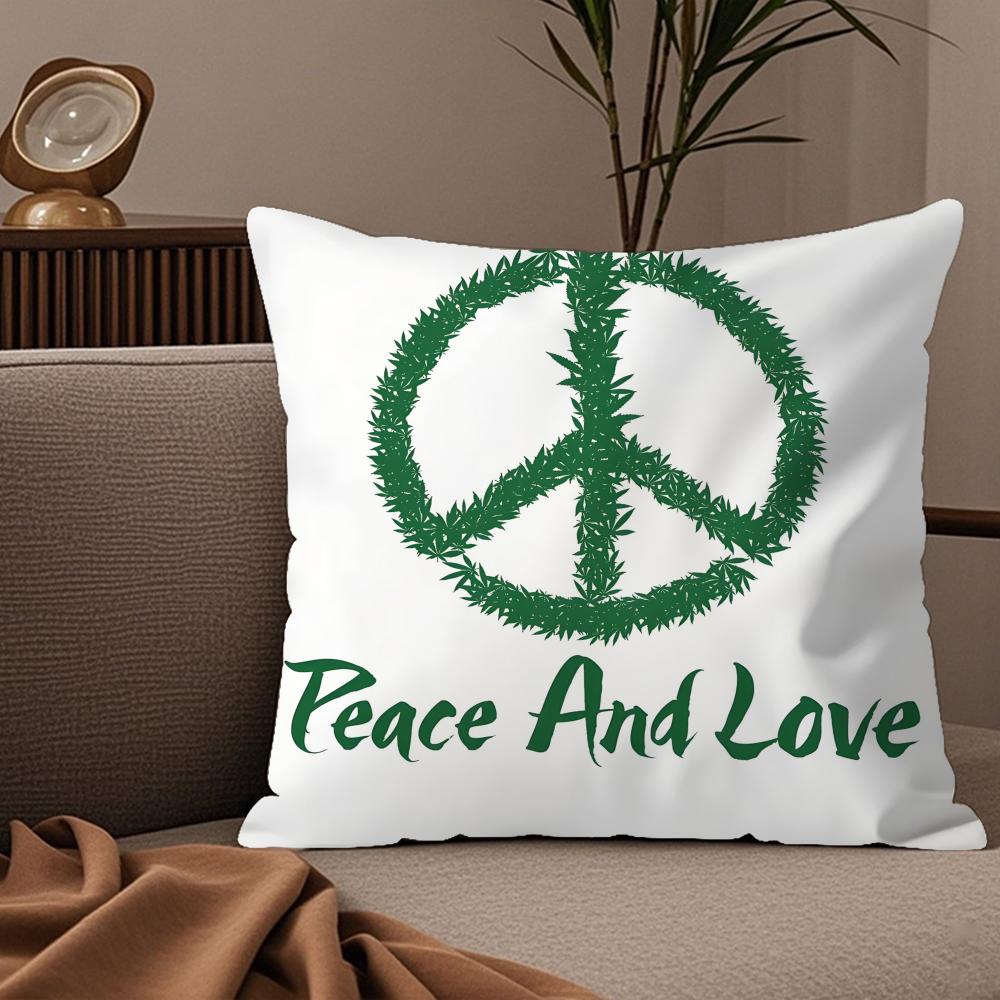Symbol Of Peace And Hope Pillow Case Silky Elegant Comfort Sofa Bed Invisible Zipper