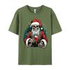 Skeleton Santa Dead Inside Santa Christmas Skull Funny T-Shirts Novelty Birthday Gifts Tees Tops Cotton Black T-Shirt