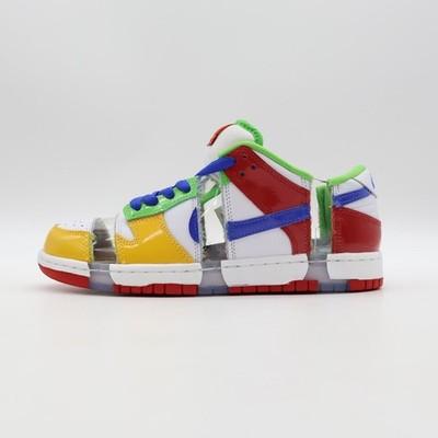 FD8777-100 Nike Dunk Low SB eBay Sandy Bodecker Bianco Rosso Giallo (Uomini)