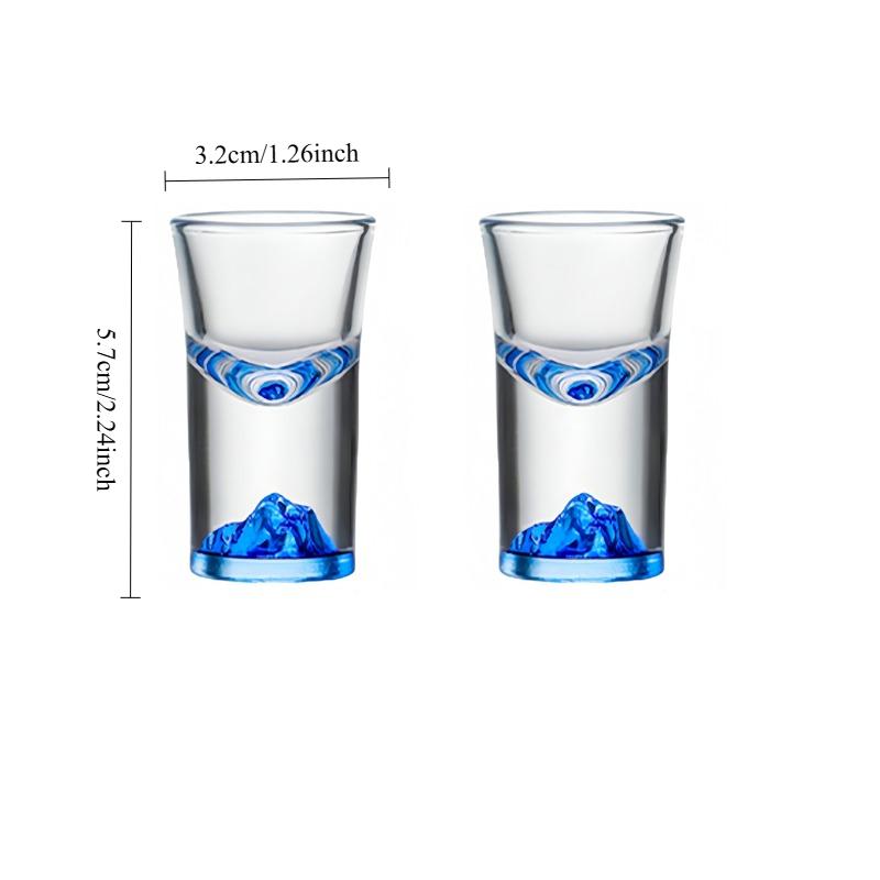 10ml Wine Glass Exquisite Wine Cup Creative Iceberg Bottom Wine Glass Shot Glass Personalized Whiskey Cup Luxury Wine Glasses 10ml-100ml