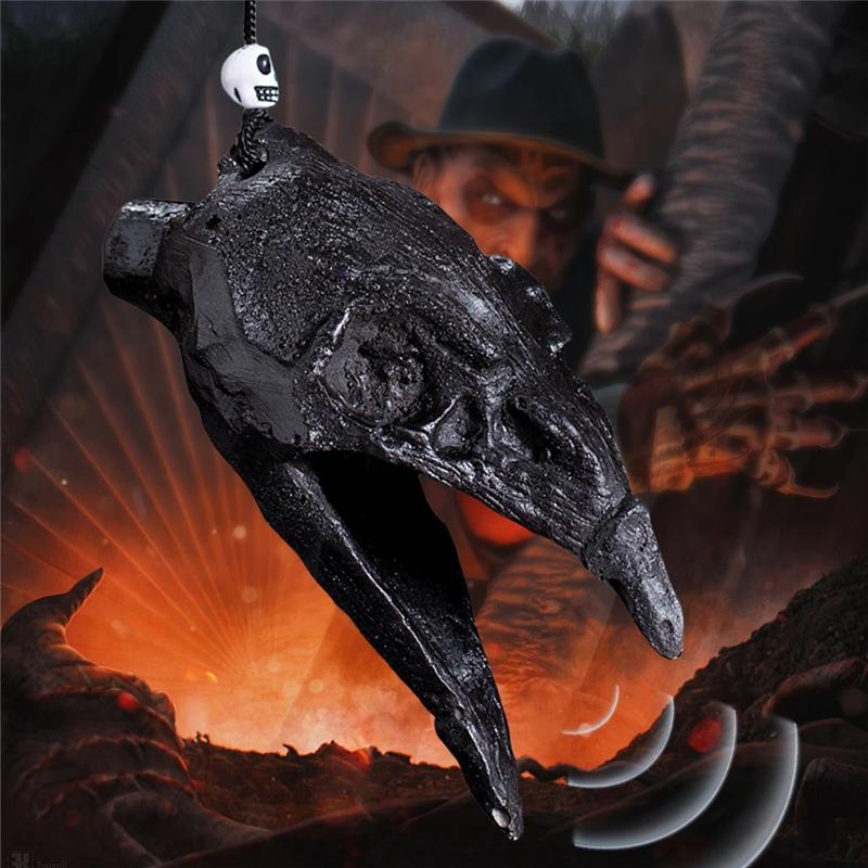 A03F-Loud Ornament For Halloween Prank Props Death Whistle With Screeching Sound Crow Beak