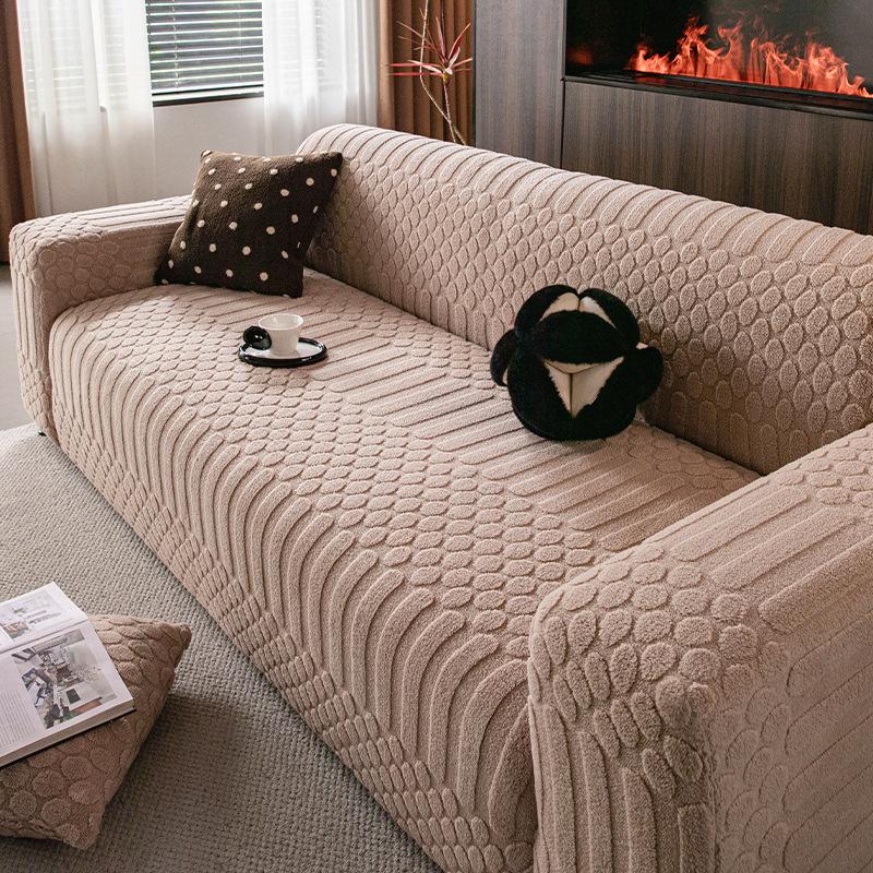 New Autumn and Winter Elastic Sofa Cover Full Protective Cover  One Piece Anti slip and Anti Cat Scratch Leather Sofa Cushion