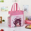 Large Waterproof Lunch Bag Kids - Cute Cartoon Canvas Insulated Food Carrier School Picnic Travel