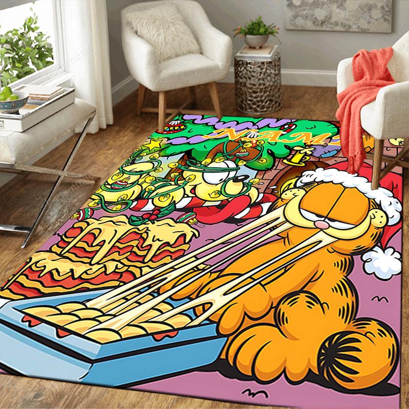 Custom 1Pc Garfield'S Adventure Rug Office Carpet Indoor Outdoor Entrance Doormat Nonslip Soft And Comfortable Living Room D291568