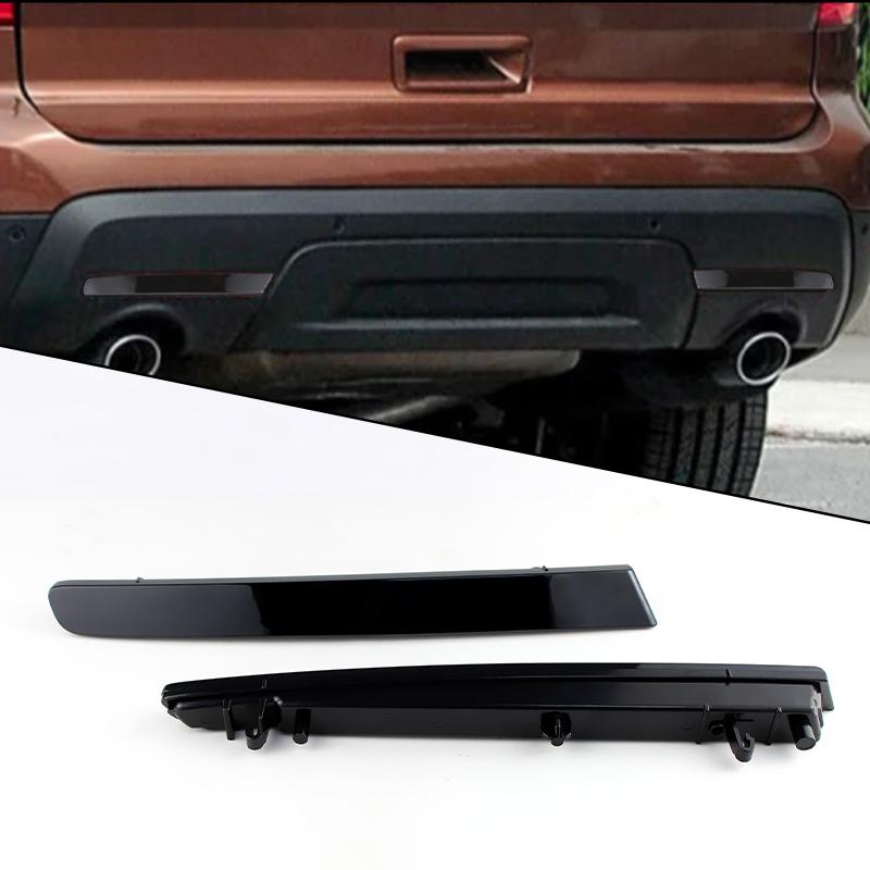 2 Stück Rauchschwarze Rückstoßstangen-Reflektorlinse Ohne Birne BB5Z15A449C Für Ford Explorer 2011 2012 2013 2014 2015 Autozubehör