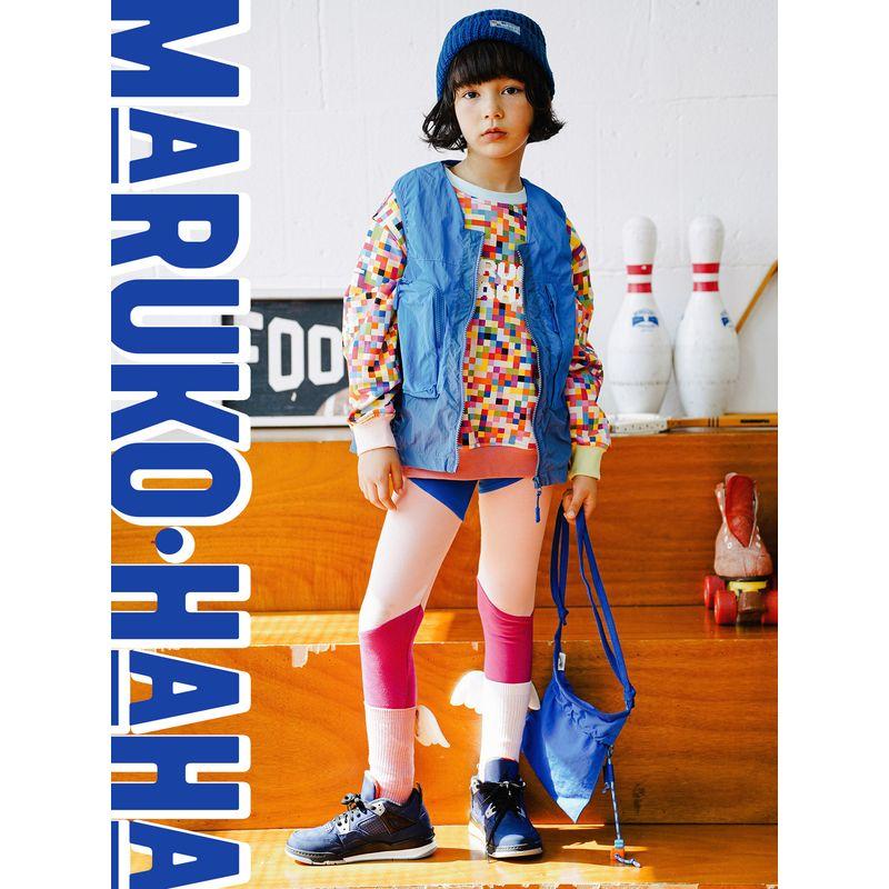 Toothpick Maru Maru and His Friends' Three-Color Patchwork Leggings, New Spring Style for Girls, Can Be Worn Outside as Yoga Pants
