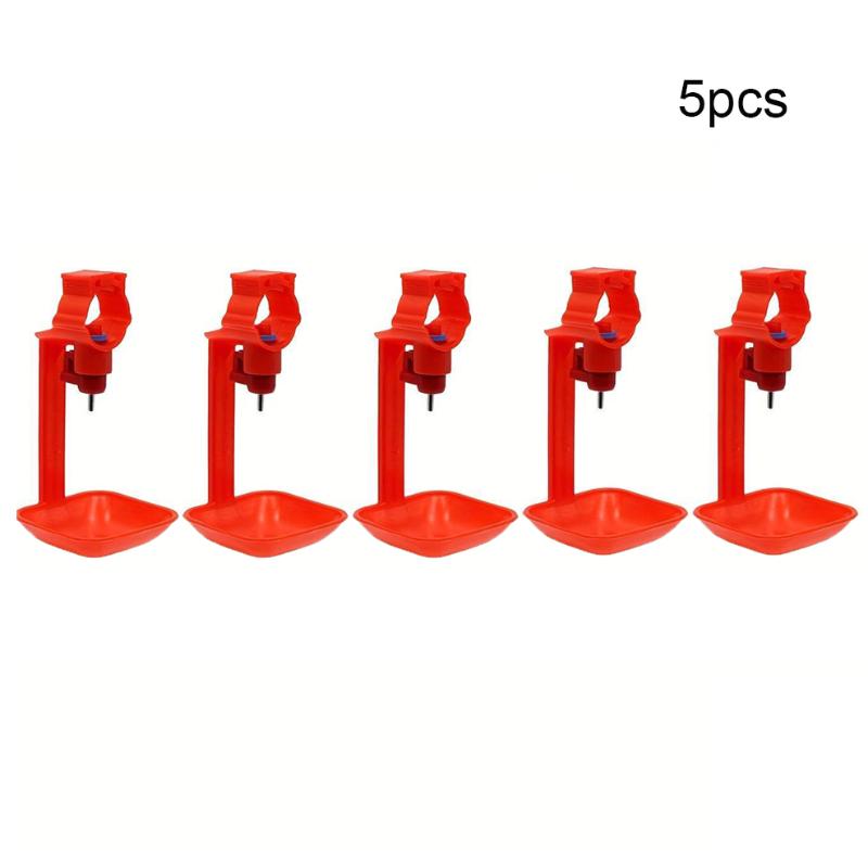 5 20 50 Pcs Chicken Automatic Drinking Cup Pigeon Waterer Plastic Yellow Nipple Hanging Poultry Drinking Tool