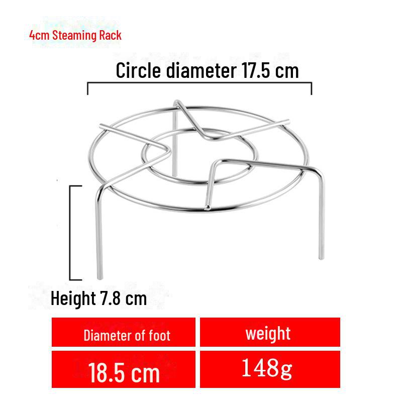 15-25cm Stainless Steel Non-Magnetic Steaming Rack for Vegetables