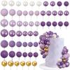 56 PCS Ball Cake Picks Colorful Ball Shaped Cake Topper Pearl Balls Cupcake Cake Insert Topper for Birthday Party Wedding Decora
