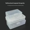 Large Transparent Detachable Plastic Storage Box with Adjustable Compartments