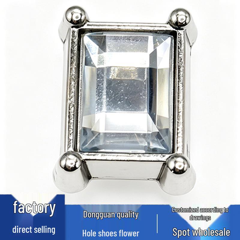 Flower Bow Diamond Shoe Charms – Cute Metal Accessories for Versatile Hole Shoes