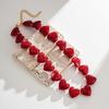 Love Heart Acrylic Necklace Choker Sweater Chain Fashion Women Clavicle Chain  Beach