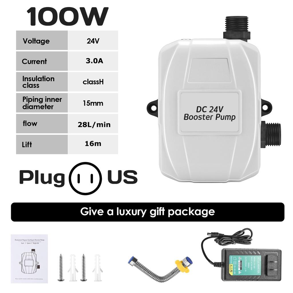 100W Household Waterproof Booster Pump Integrated Booster Pump Connector for Shower Head Outside Tap Kitchen Sink