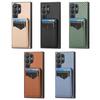 Funda tipo cartera 2 en 1 Desmontable de Fibra de Carbono con Ranura Vertical para Tarjetas para Samsung Galaxy S24 Ultra S23 Plus S22 A55 A15 A25 A35