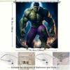 1pc MARVEL Hulk Shower Curtain with Hulk Logo & Hulk Design - & Comic-Themed Bathroom Decor, Machine Washable Bathtub Divider
