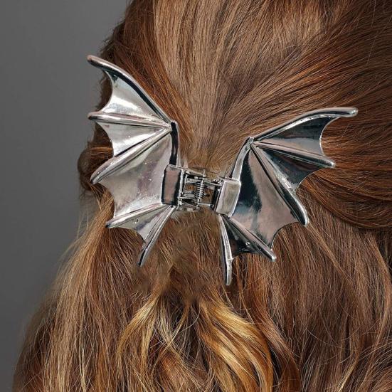 Halloween Haarklaue Fledermaus Totenkopf Hand Spinne Design Haarspange Metall Sicherer Halt Hinterkopf Haarklaue Party Abschlussball Accessoires