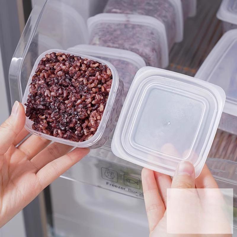 Refrigerator Storage Box, Frozen Meat, Compartment Small Box, Frozen Preservation Box, Microwave Safe, Food Mixed Grains and Rice, Packaging Box