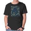 Unisex Crew Neck T-Shirt Starry Horse Graphic Short Sleeve Casual Tee
