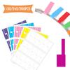 150/240/360 Pcs Cable Labels Tags for Cable Management Colorful Waterproof Cord Labels Tags for Wire Labels Self Adhesive Tear Resistant