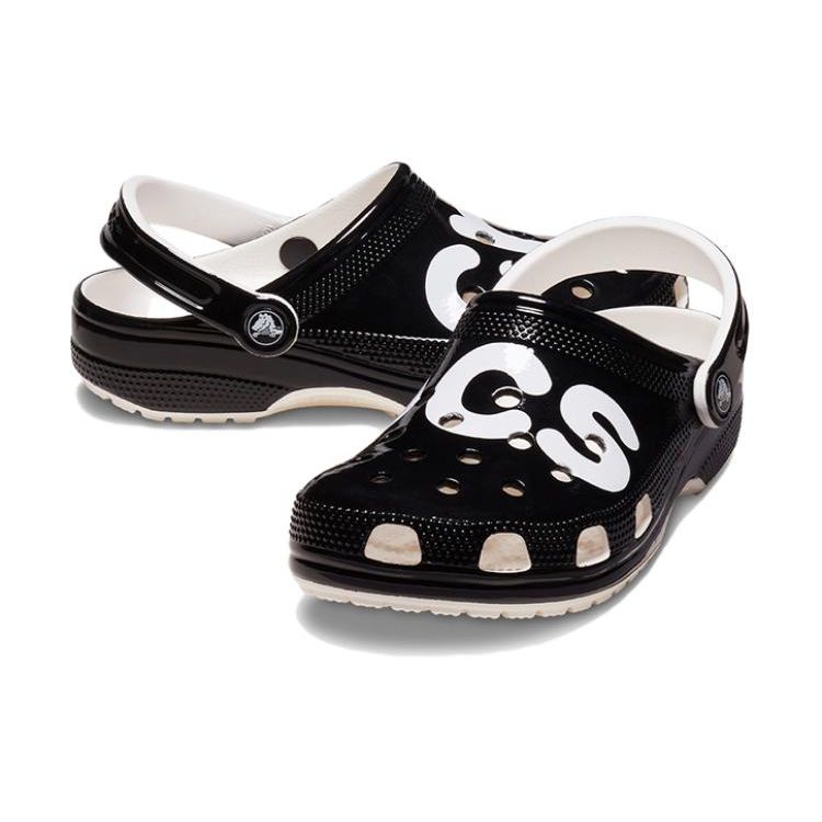 Crocs EVA Lightweight Durable Comfortable Breathable Clogs Unisex Footwear Black 210804-001