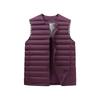 2025 Winter Men's Convertible Round/V-Neck White Duck Down Short Vest
