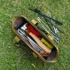 Outdoor Camping Tool Organizer Bag With Carry Handle Zipper Small Size Tent Pegs Hammer Tarp Gear Storage