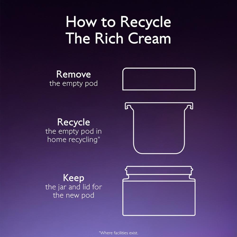 Caudalie Premier Cru Reichhaltige nachfüllbare Feuchtigkeitscreme mit Bio-Keramiden 1,7 oz 50 ml