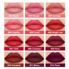 Sexy and Long-lasting Matte Liquid Lipstick Long Lasting Non Transfer Nude & Dark Shades 12 Colors Waterproof Lip Gloss Women's Beauty