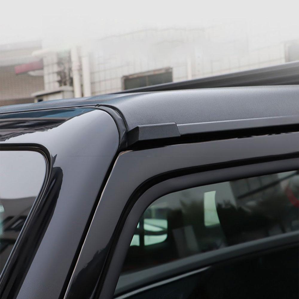 Black Car Top Roof Rain Gutter Upgraded Rainwater Diversion Channel Exterior Accessory For Jeep Wrangler JL 2018-2025+ JT 2020+
