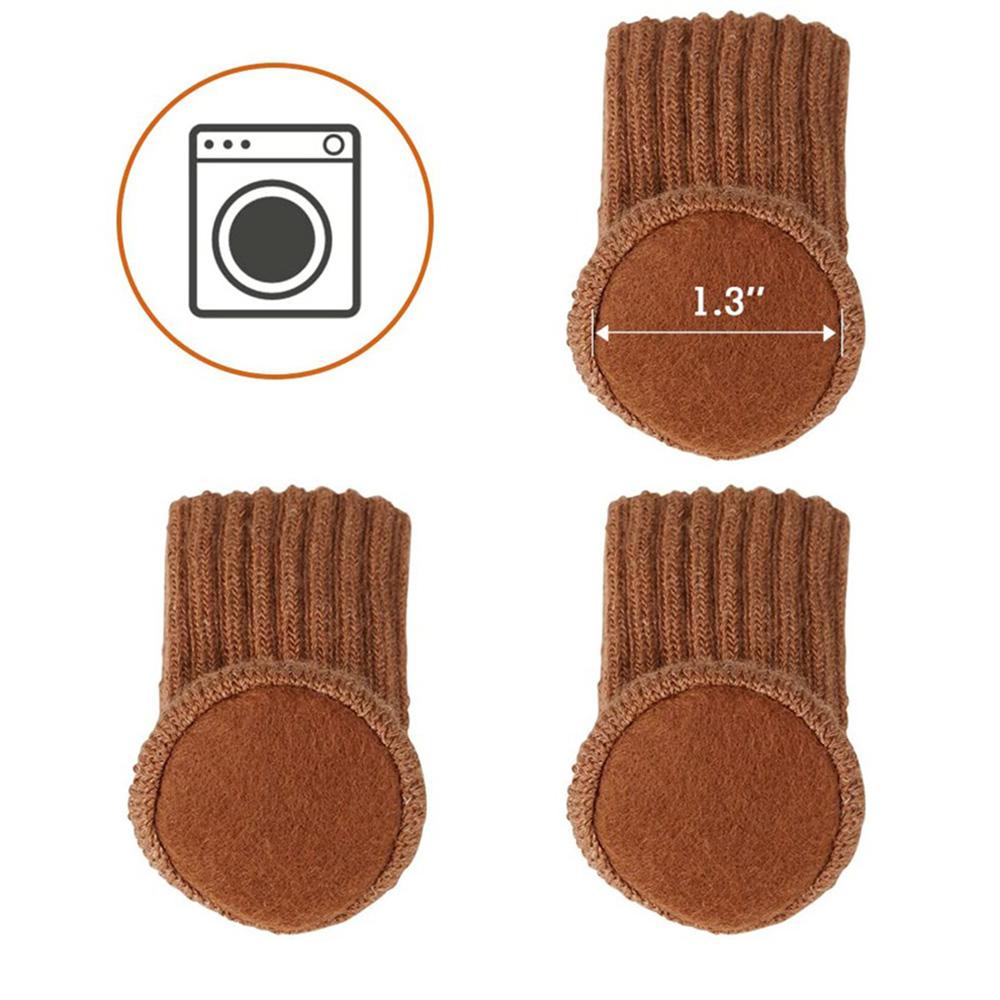 4pcs Table Leg Socks Chair Knitted Furniture Sock Floor Protectors  Furniture Legs Table Chair Leg Protector Cover For Furniture