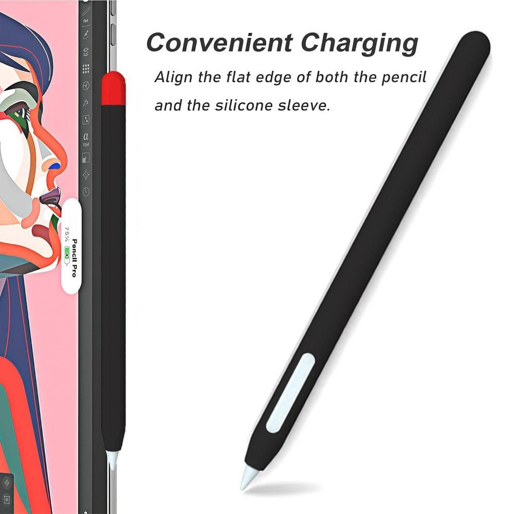 Silicone Tablet Pencil Case Shockproof Anti Slip Stylus Sleeve Colorful Waterproof for Apple Pencil Pro/2